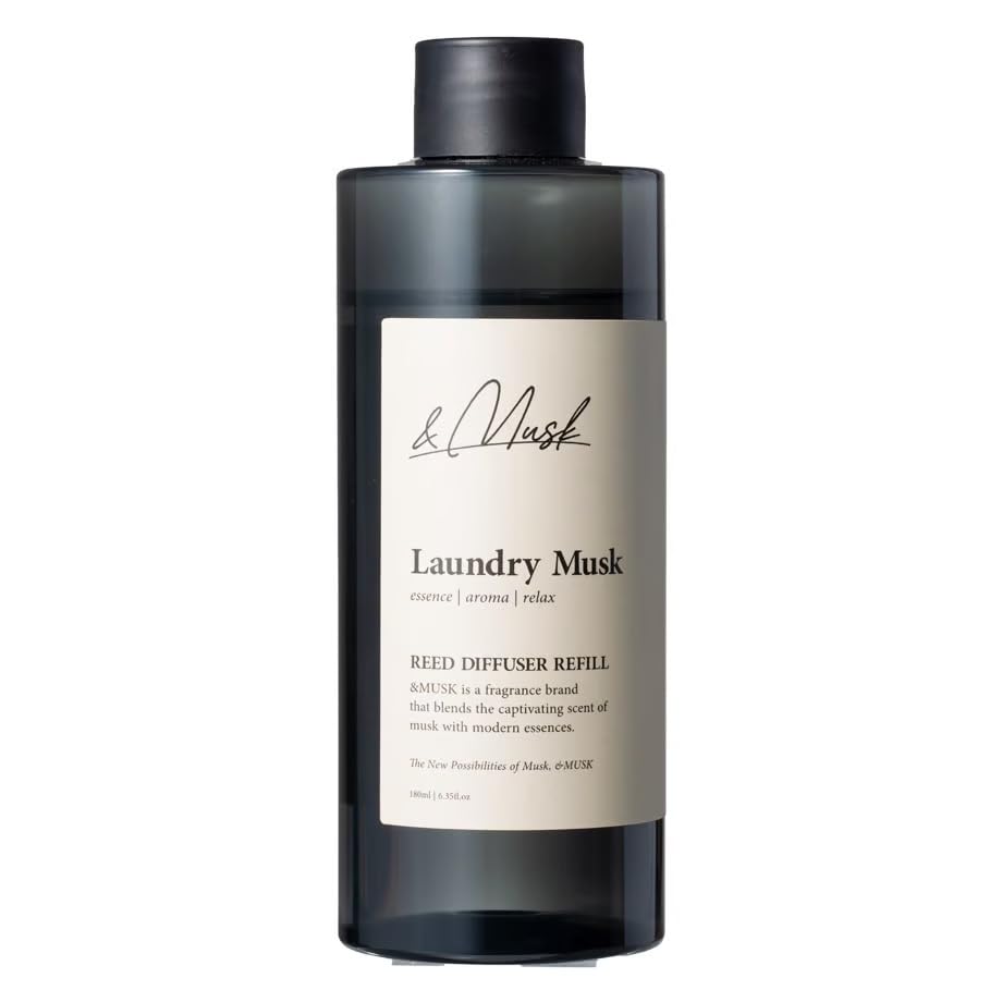Amazon.co.jp: &MUSK リードディフューザー 詰め替え用 リフィル 180ml